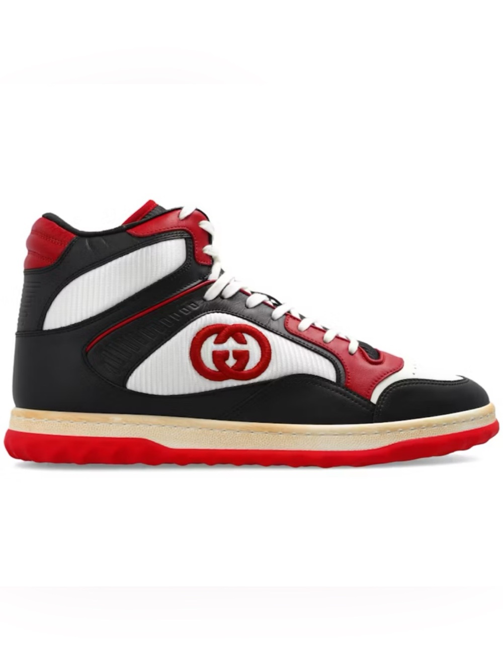 Gucci MAC 80 high top leather sneakers size 11 made in
Italy